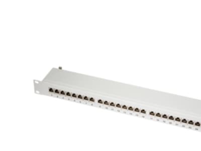 LogiLink NP0060, RJ-45, Cat6a, Grå, Stål, Rackmontering, 1U Grå