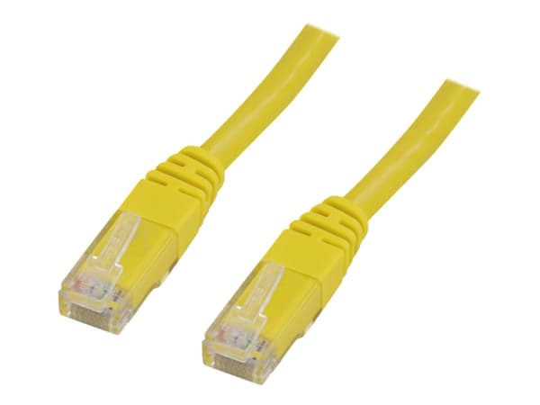 DELTACO - Koblingskabel - RJ-45 (hann) til RJ-45 (hann) - 15 m - UTP - CAT 6 - gul
