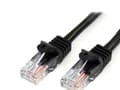 Miniatyrbild 3 av 5: StarTech.com Cat5e patchkabel med hakfria RJ45-kontakter – 1 m, svart