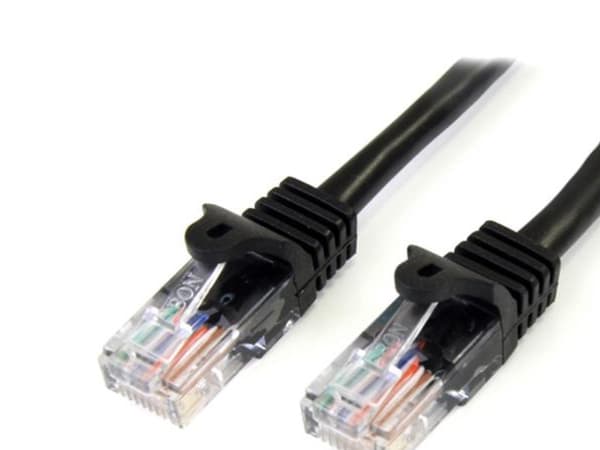StarTech.com Cat5e patchkabel med hakfria RJ45-kontakter – 1 m, svart