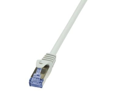 LogiLink PrimeLine - Patchkabel - RJ-45 (han) til RJ-45 (han) - 10 m - SFTP, PiMF - CAT 6a - halogenfri, formet, knastfri - grå