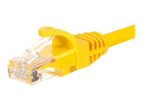 Netrack - Koblingskabel - RJ-45 (hann) til RJ-45 (hann) - 25 cm - UTP - CAT 6 - formstøpt, uten hindringer - gul