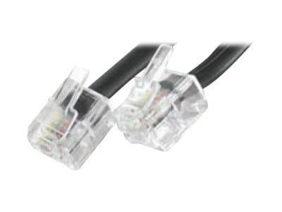 Exertis - Telefonkabel - RJ-11 (hane) till RJ-45 (hane) - 10 m - platt - svart