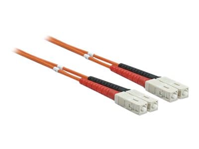 Intellinet Fiber Optic Patch Cable, OM2, SC/SC, 2m, Orange, Duplex, Multimode, 50/125 µm, LSZH, Fibre, Lifetime Warranty, Polybag - Patch-kabel - SC-