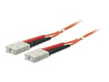 Miniatyrbild 2 av 5: Intellinet Fiber Optic Patch Cable, OM2, SC/SC, 2m, Orange, Duplex, Multimode, 50/125 µm, LSZH, Fibre, Lifetime Warranty, Polybag - Patch-kabel - SC-