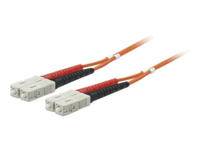 Intellinet Fiber Optic Patch Cable, OM2, SC/SC, 2m, Orange, Duplex, Multimode, 50/125 µm, LSZH, Fibre, Lifetime Warranty, Polybag - Patch-kabel - SC-