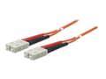 Miniatyrbild 1 av 5: Intellinet Fiber Optic Patch Cable, OM2, SC/SC, 2m, Orange, Duplex, Multimode, 50/125 µm, LSZH, Fibre, Lifetime Warranty, Polybag - Patch-kabel - SC-