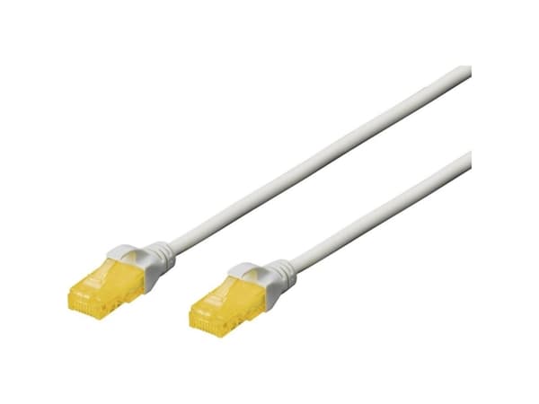DIGITUS Professional - Koblingskabel - RJ-45 (hann) til RJ-45 (hann) - 10 m - UTP - CAT 6a - halogenfri - grå