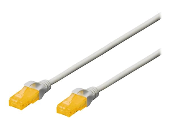 DIGITUS Professional - Koblingskabel - RJ-45 (hann) til RJ-45 (hann) - 10 m - UTP - CAT 6a - halogenfri - grå