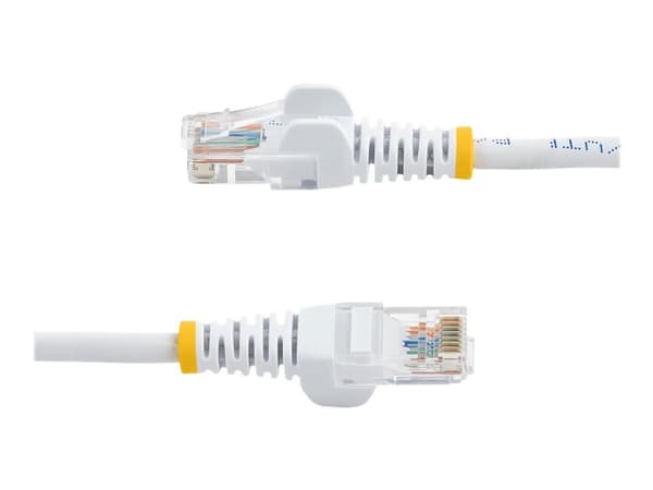 StarTech.com 2m White Cat5e / Cat 5 Snagless Patch Cable - Koblingskabel - RJ-45 (hann) til RJ-45 (hann) - 2 m - UTP - CAT 5e - formstøpt, uten hindr