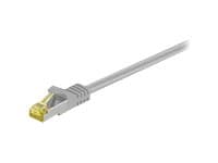 MicroConnect - Verkkokaapeli - RJ-45 (uros) - RJ-45 (uros) - 50 cm - SFTP, PiMF - CAT 7 - halogeeniton, solmuvapaa - harmaa