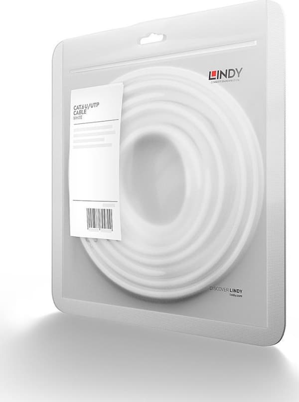 Lindy 48094, 3 m, Cat6, U/UTP (UTP), RJ-45, RJ-45, Hvit