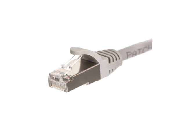 Netrack - Koblingskabel - RJ-45 (hann) til RJ-45 (hann) - 2 m - S/FTP - CAT 6 - formstøpt, uten hindringer - grå
