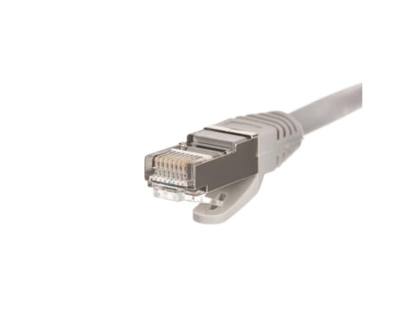 Netrack - Koblingskabel - RJ-45 (hann) til RJ-45 (hann) - 2 m - S/FTP - CAT 6 - formstøpt, uten hindringer - grå