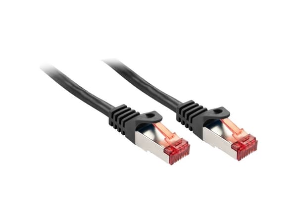 Lindy Cat.6 S/FTP 1.5m, 1,5 m, Cat6, S/FTP (S-STP), RJ-45, RJ-45, Sort