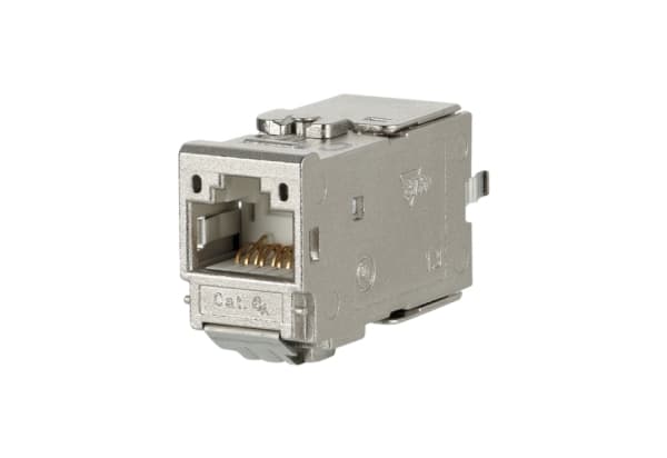 METZ CONNECT 130B11-E, RJ-45, Rustfritt stål, Zink, Cat6a, Gull, CE, UL