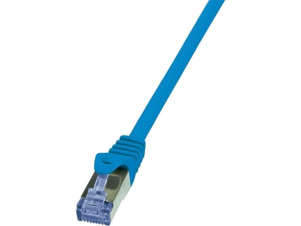 LogiLink PrimeLine - Liitäntäkaapeli - RJ-45 (han) til RJ-45 (han) - 5 m - SFTP, PiMF - CAT 6a - halogeenifri - sininen