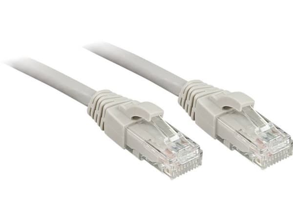Lindy Cat.6 UTP 3m nettverkskabel Grå Cat6 U/UTP (UTP)