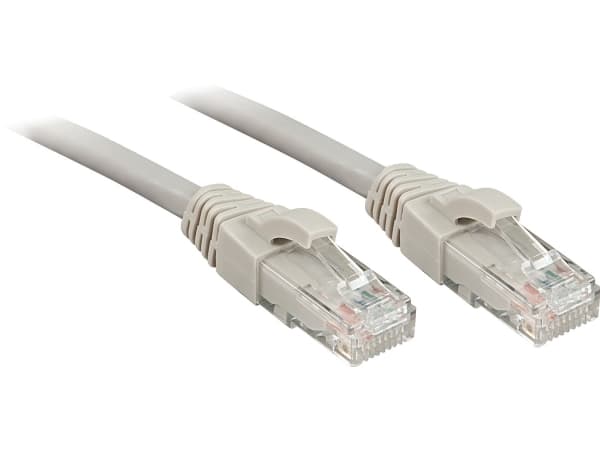 Lindy Cat.6 UTP 3m nettverkskabel Grå Cat6 U/UTP (UTP)