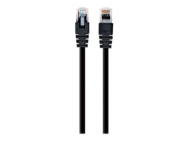 Gembird - Koblingskabel - RJ-45 (hann) til RJ-45 (hann) - 25 cm - UTP - CAT 5e - formstøpt - svart