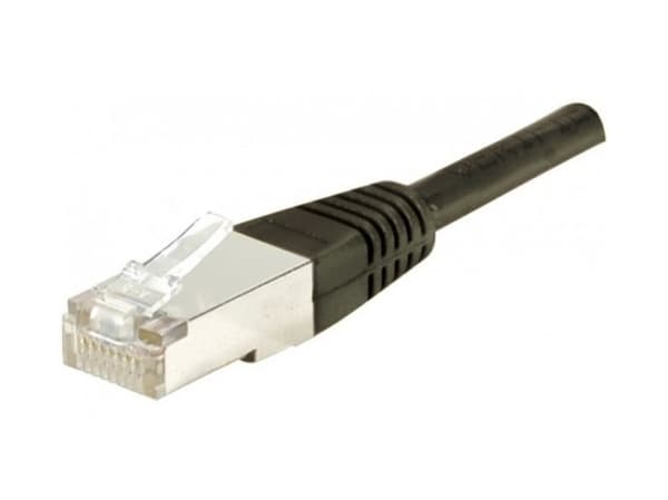EXC 850011, 0,15 m, Cat6a, F/UTP (FTP), RJ-45, RJ-45, Sort