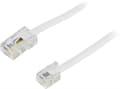 Miniatyrbild 2 av 3: Modular cable, 8P4C to 6P4C(RJ11), 5 m, white