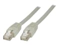 Miniatyrbilde 4 av 5: DELTACO - Koblingskabel - RJ-45 (hann) til RJ-45 (hann) - 10 m - SFTP - CAT 6 - halogenfri, formstøpt - grå
