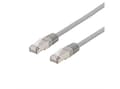 Miniatyrbilde 5 av 5: DELTACO - Koblingskabel - RJ-45 (hann) til RJ-45 (hann) - 10 m - SFTP - CAT 6 - halogenfri, formstøpt - grå