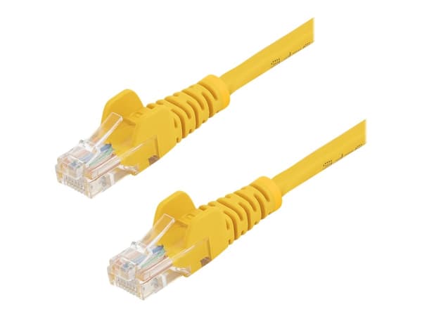 StarTech.com 45PAT2MYL nettverkskabel Gult 2 m Cat5e U/UTP (UTP)