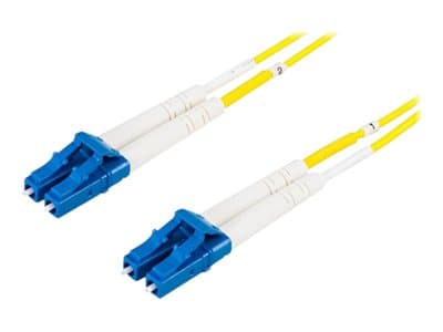 DELTACO - Nettverkskabel - LC-enkeltmodus (hann) til LC-enkeltmodus (hann) - 0.5 m - fiberoptisk - 9 / 125 micron - OS2