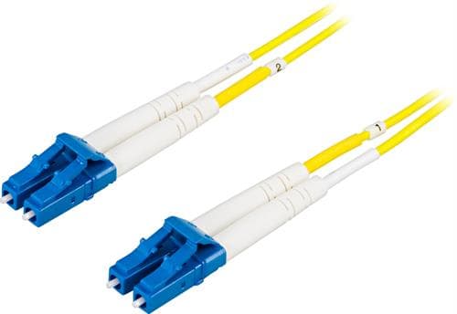 DELTACO - Nettverkskabel - LC-enkeltmodus (hann) til LC-enkeltmodus (hann) - 0.5 m - fiberoptisk - 9 / 125 micron - OS2
