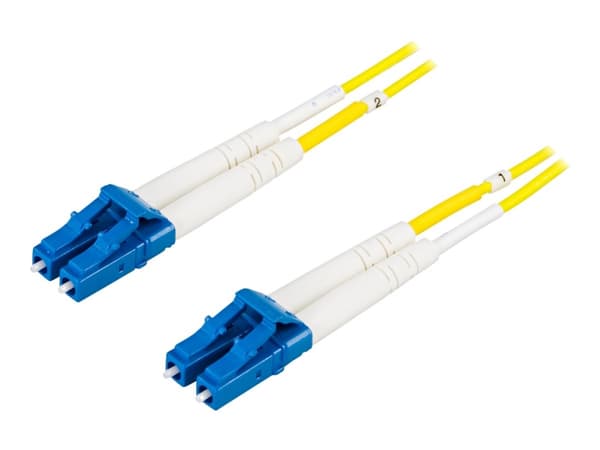 DELTACO - Nettverkskabel - LC-enkeltmodus (hann) til LC-enkeltmodus (hann) - 0.5 m - fiberoptisk - 9 / 125 micron - OS2