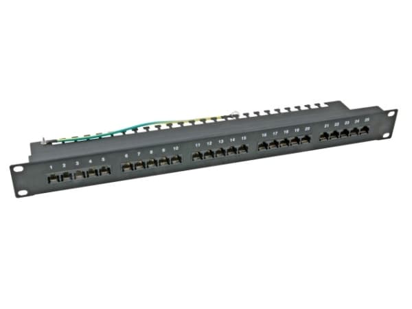 EFB Elektronik 37595SW.2, RJ-45, Cat3, U/UTP (UTP), Sort, Rackmontering, 1U Sort