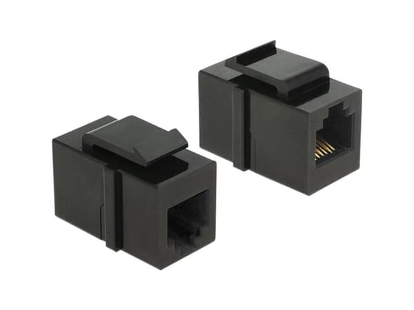 Delock Keystone module - Modulinnlegg - CAT 3 - RJ-12 - svart