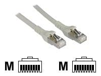 BTR - Liitäntäkaapeli - RJ-45 (uros) - RJ-45 (uros) - 2 m - suojattu - CAT 6a - halogeeniton - harmaa