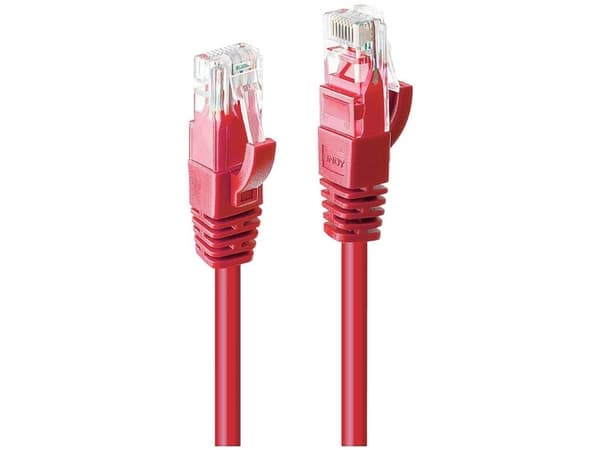 Lindy 48037, 10 m, Cat6, U/UTP (UTP), RJ-45, RJ-45, Rød