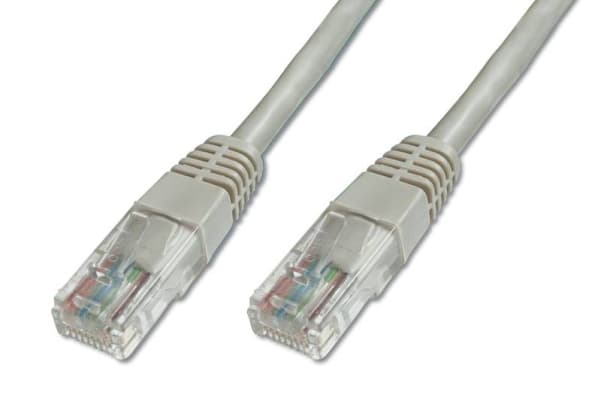 DIGITUS Premium - Koblingskabel - RJ-45 (hann) til RJ-45 (hann) - 1.5 m - UTP - CAT 5e - med støvel - grå
