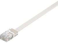 MicroConnect UltraFlat - Verkkokaapeli - RJ-45 (uros) - RJ-45 (uros) - 2 m - UTP - CAT 6 - litteä - valkoinen - valkoinen