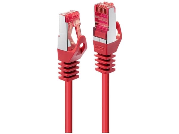 Lindy Cat.6 S/FTP 0.5m, 0,5 m, Cat6, S/FTP (S-STP), RJ-45, RJ-45, Rød