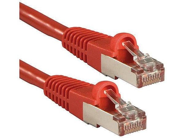 Lindy Cat.6 S/FTP 0.5m, 0,5 m, Cat6, S/FTP (S-STP), RJ-45, RJ-45, Rød