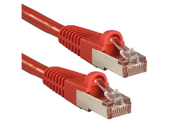 Lindy Cat.6 S/FTP 0.5m, 0,5 m, Cat6, S/FTP (S-STP), RJ-45, RJ-45, Rød
