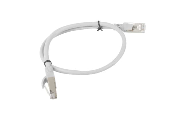Lanberg - Koblingskabel - RJ-45 (hann) til RJ-45 (hann) - 50 cm - UTP - CAT 6 - flertrådet - RAL 7035, grå