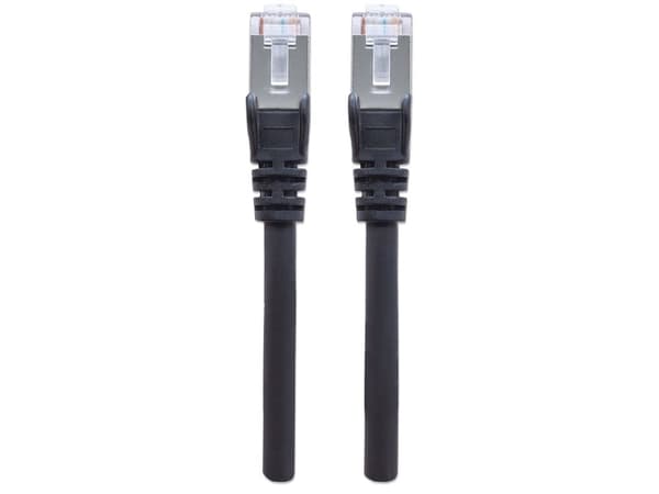 Intellinet 1m Cat6 SFTP, 1 m, Cat6, S/FTP (S-STP), RJ-45, RJ-45, Sort