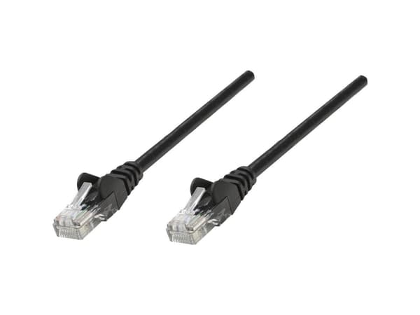 Intellinet 1m Cat6 SFTP, 1 m, Cat6, S/FTP (S-STP), RJ-45, RJ-45, Sort