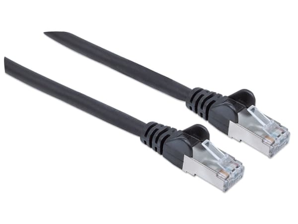 Intellinet 1m Cat6 SFTP, 1 m, Cat6, S/FTP (S-STP), RJ-45, RJ-45, Sort