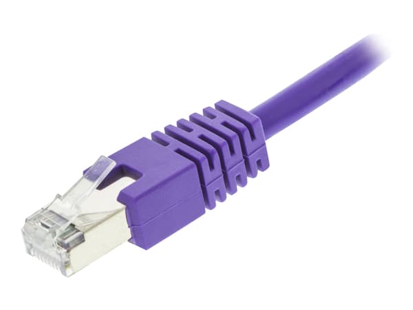 DELTACO STP-65 - Koblingskabel - RJ-45 (hann) til RJ-45 (hann) - 5 m - foliebelagt uskjermet tvinnet kabelpar (F/UTP) - CAT 6 - purpur