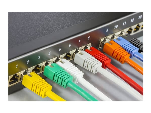 DELTACO - Koblingskabel - RJ-45 (hann) til RJ-45 (hann) - 1 m - FTP - CAT 6 - oransje