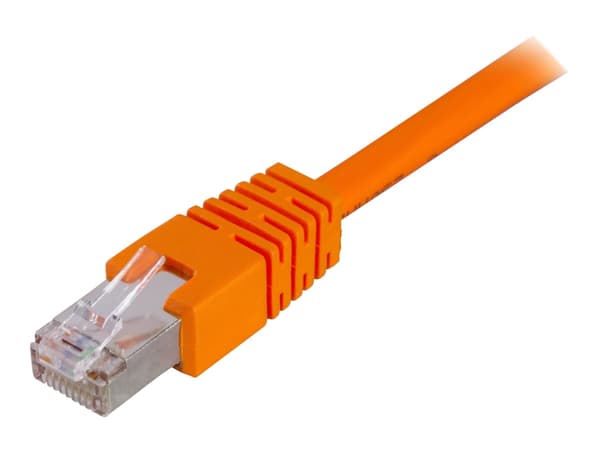 DELTACO - Koblingskabel - RJ-45 (hann) til RJ-45 (hann) - 1 m - FTP - CAT 6 - oransje