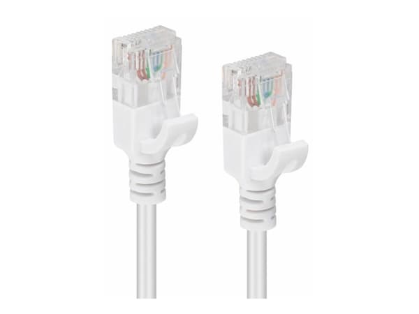 MicroConnect - Nettverkskabel - RJ-45 (hann) til RJ-45 (hann) - 10 m - UTP - CAT 6 - flertrådet - hvit