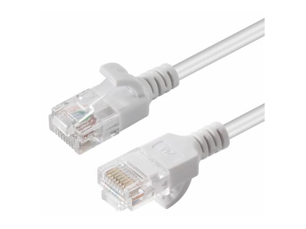 MicroConnect - Nettverkskabel - RJ-45 (hann) til RJ-45 (hann) - 10 m - UTP - CAT 6 - flertrådet - hvit